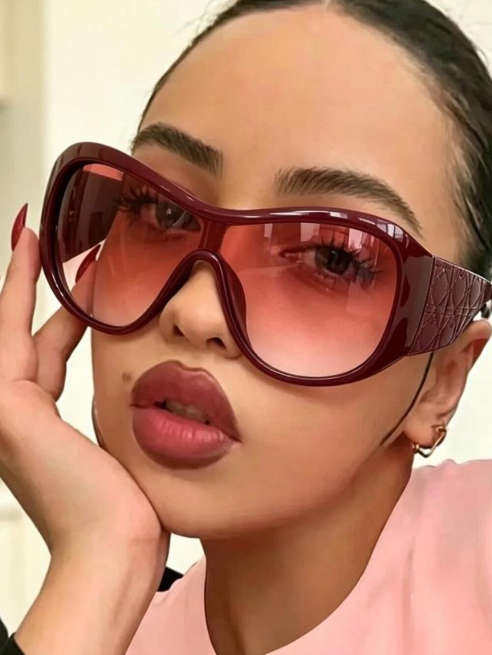 One Piece Oversized Y2K Sunglasses